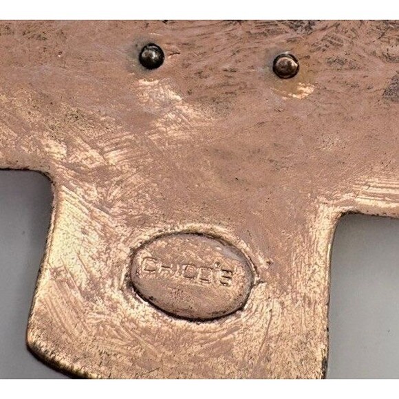 Vintage Copper Cross Chico's Necklace Adjustable Charms Hope Used - Picture 10 of 10